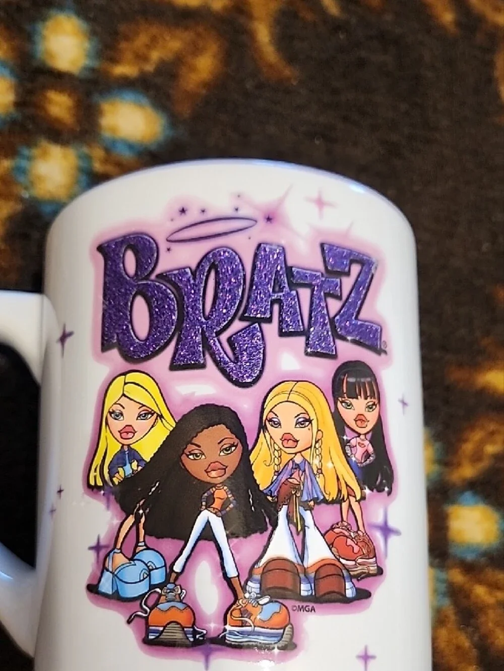 Bratz Purple Acrylic Tumbler with Straw & Bratz Ceramic Mug - Purple Accent